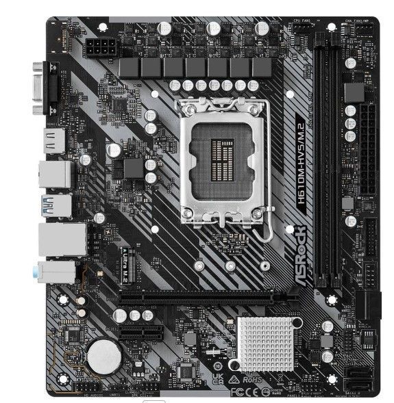 Материнская плата Asrock H610M-HVS/M.2 R2.0, LGA 1700, mATX