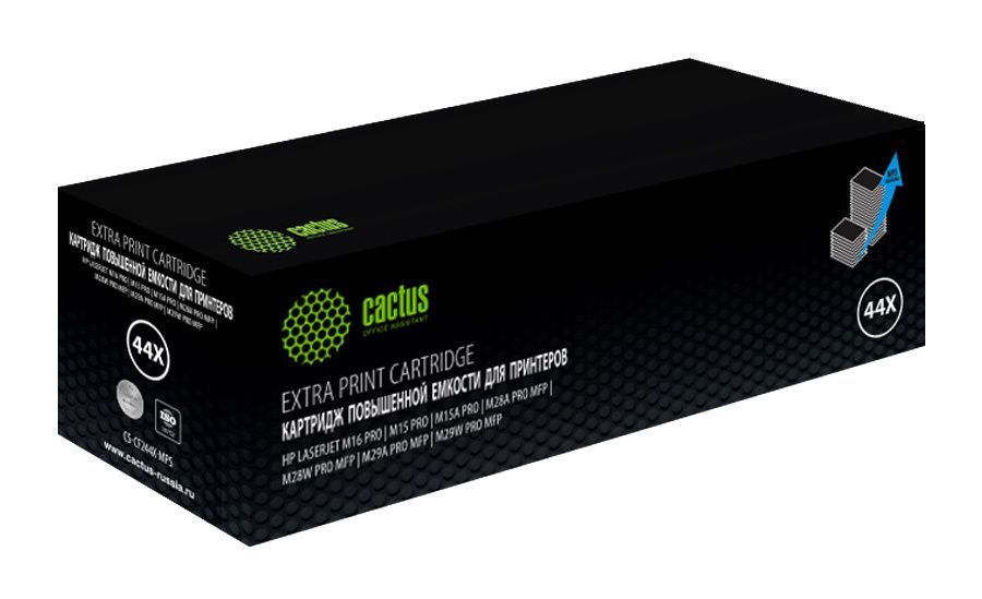 Тонер-картридж Cactus CS-CF244X-MPS черный (совместимый, 2200стр.) для HP LJ M15 Pro/ M16 Pro/M28w P