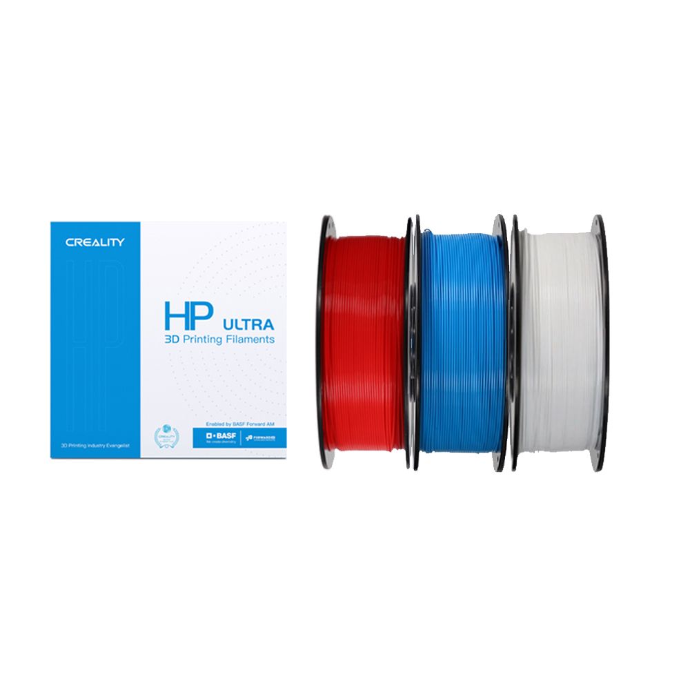 Набор катушек HP ULTRA PLA пластика Creality, белый / голубой / красный, 3шт