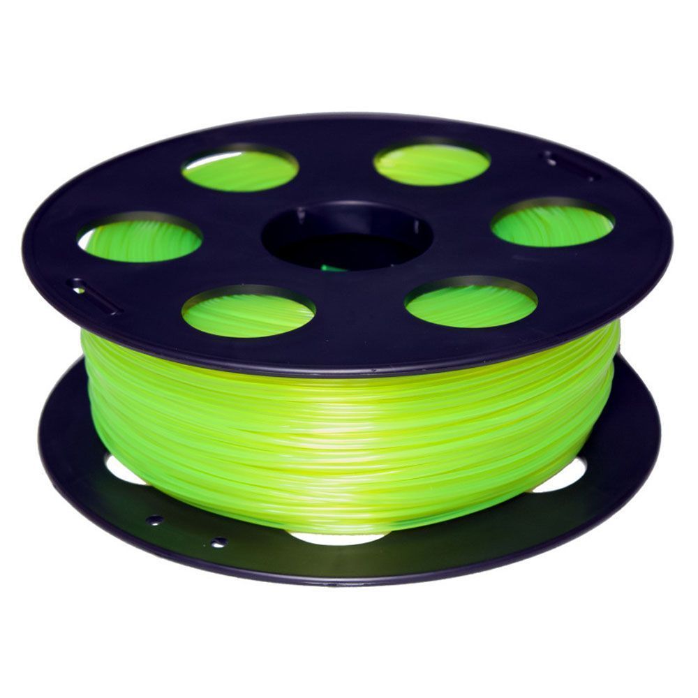 Катушка PETG пластика Bestfilament 1.75 мм 1 кг, светящийся желтый (st_petg_1kg_1.75_fl_yellow)