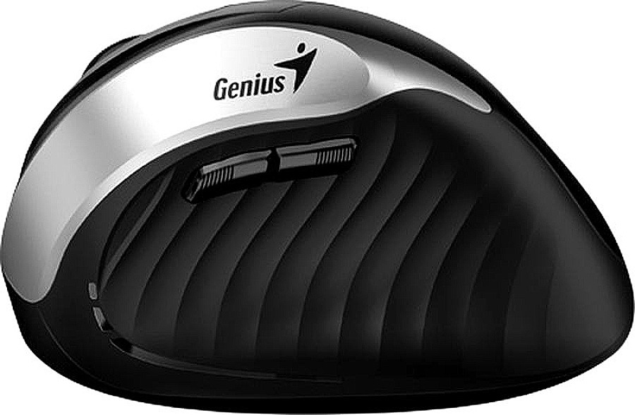 Мышь беспроводная Genius Ergo 8250S серая, вертикальная, бесшумная [31030031401]