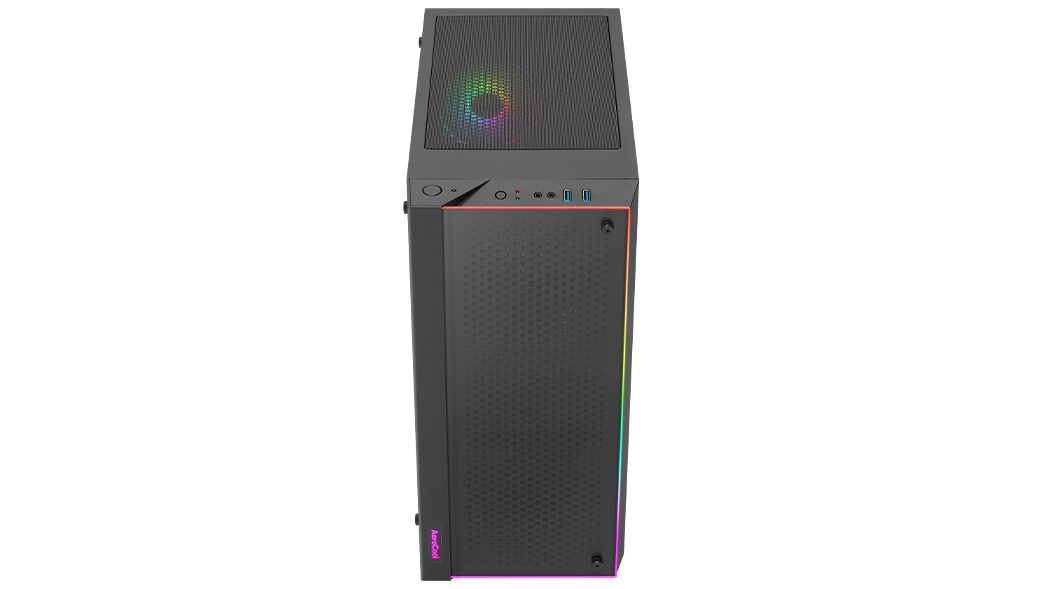 Корпус ATX Aerocool Skribble, Midi-Tower, без БП, черный [skribble-g-bk-v1]