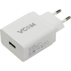 Сетевое зарядное устройство VCOM CA-M014 [M014] USBx1; цвет: белый, 5V 2A
