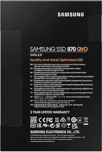 SSD накопитель 4TB Samsung 860 QVO MZ-77Q4T0BW, 2.5", SATA III