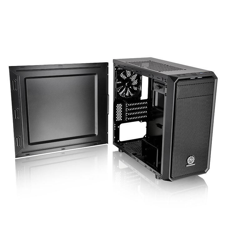 Корпус mATX THERMALTAKE Versa H15 [CA-1D4-00S1NN-00] (Micro-Tower, без БП, черный)