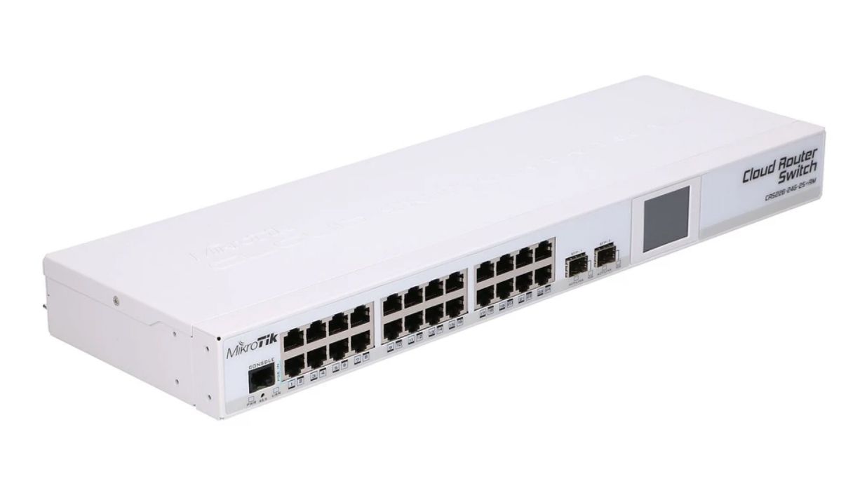 Коммутатор MIKROTIK CSS326-24G-2S+RM (24 port, 1Gb, управляемый)