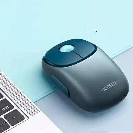 Мышь Bluetooth UGREEN MU102, глубокий синий (FUN+ Wireless Mouse 2.4 GHz&BT)