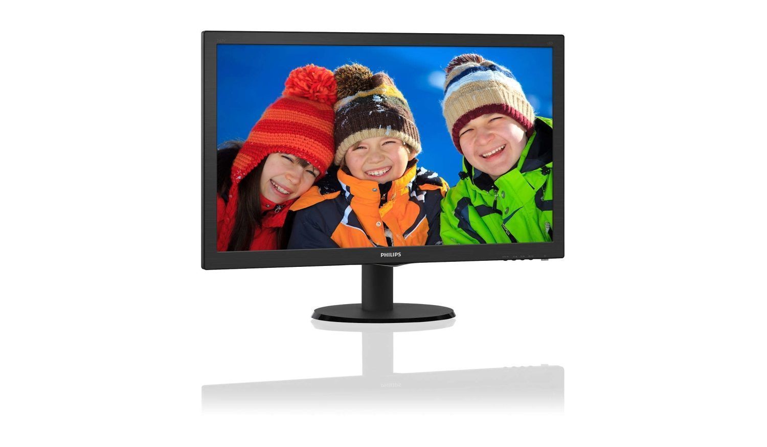 Монитор PHILIPS 243V5QHABA 00/01 23.6", черный