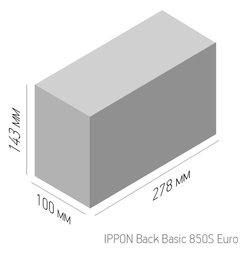 ИБП Ippon Back Basic 850S Euro [1373876] (480Вт 850ВА)