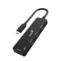 Хаб USB 3.0 Genius HUB UH-400, USBx4, Type-C 