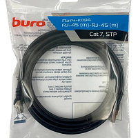 Патч-корд Buro STP 4 пары cat7 CCA molded 5м, черный [BU-7-5M / 1868446]