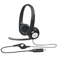 Гарнитура проводная Logitech Headset H390 накладные [981-000803]