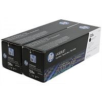 Тонер-картридж HP LJ CE320AD черный, упаковка 2 штуки [128A] (оригинальный, 2шт* 2200 стр.) для HP C