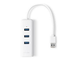 Сетевой адаптер TP-Link UE330, USB 3.0, Gigabit Ethernet c 3-порт. концентратором USB 3.0