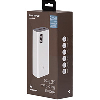 Внешний аккумулятор Accesstyle Bison 30PQD White, 30000 mAh