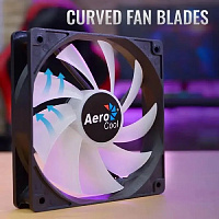 Вентилятор для корпуса Aerocool Frost 12 FRGB MOLEX + 3P, черный