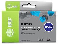 Картридж Cactus CS-EPT0542 голубой (16.2мл) для Epson Stylus Photo R800/R1800