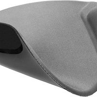 Коврик для мыши Defender №50915, серый, с гелевой подушкой, лайкра, нескользящ.основа (260х225х5мм)