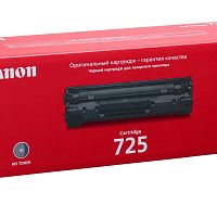 Тонер-картридж Canon 725 черный, оригинальный, 1600 стр. [3484B002]