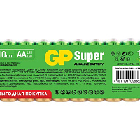 Батарейка алкалиновая GP Super Alkaline 15A LR6 AA [GP 15A-B10], упаковка 10 шт.