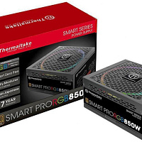 Блок питания Thermaltake Smart Pro RGB SPR-850AH3FSB-R/PS-SPR-0850FP 850W, 80 Plus Bronze, модульный