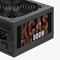 Блок питания Aerocool KCAS PLUS 800, 800Вт, 120мм, черный, retail [kcas-800w plus]