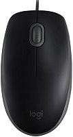 Мышка оптическая LOGITECH M110 SILENT BLACK, проводная [910-005502]