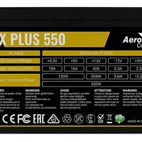 Блок питания Aerocool VX PLUS 550W, 550Вт, 120мм, черный [vx-550 plus]