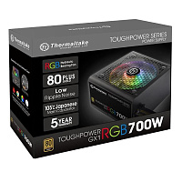 Блок питания Thermaltake Toughpower GX1 RGB, 700Вт, 120мм, черный, [ps-tpd-0700nhfage-1]