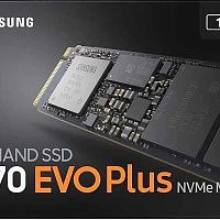 SSD накопитель 1ТБ Samsung 970 EVO Plus MZ-V7S1T0BW, M.2 2280, PCIe 3.0 x4, NVMe, M.2