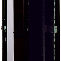 Шкаф серверный ЦМО ШТК-М-42.8.10-1ААА-9005 (42U 800x1000мм пер.дв.стекл 2 бок.пан. 550кг)