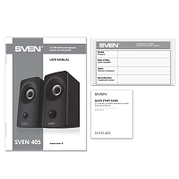 Колонки SVEN 405, черные, 8 Вт, USB, Bluetooth [SV-021122]