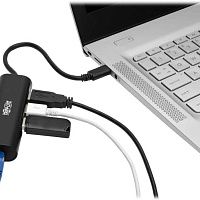 Порт-репликатор Tripplite [U460-003-3A1GB], черный, USB Type-C - > RJ-45 + USB 3.0 * 3шт 