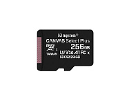 Карта памяти 256GB Kingston MicroSDXC Class 10 [SDCS2/256GB] (SD адаптер) UHS-I U1 Canvas SelectPlus