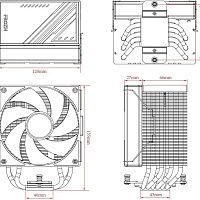 Устройство охлаждения кулер ID-Cooling Frozn A610 ARGB Wh, белый