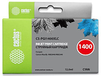 Картридж Cactus CS-PGI1400XLC голубой (12мл) для Canon MB2050/MB2350/MB2040/MB2340