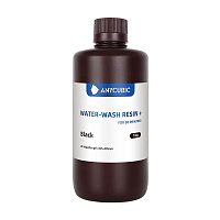 Фотополимерная смола Anycubic Washable Resin+, черная, 1 кг