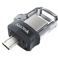 Флешка USB Sandisk Ultra Dual drive 128ГБ, USB3.0, черный [sddd3-128g-g46]