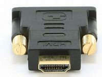 Переходник Cablexpert [A-HDMI-DVI-1] HDMI-DVI male-male, золоченые контакты, черный
