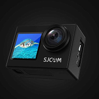 Экшн камера SJCam SJ4000 черная с креплением Ultra HD 4K