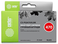 Картридж Cactus CS-PGI470XLBK черный (21.4мл) для Canon MG5740/MG6840/MG7740