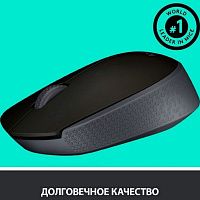 Мышь Logitech Wireless Mouse M171, Black [910-004643]