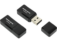 Mercusys MW300UM, N300 Wi-Fi Мини USB-адаптер (чипсет Realtek,малый размер,2T2R, до 300 Мбит/с на 2,