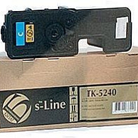 Тонер-картридж БУЛАТ s-Line TK-5240C голубой, для Kyocera (совместимый, с чипом, 3000 стр.)