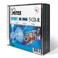 Диск CD-R Mirex [UL120180A8F - 1штука] 700 Mb, 52х, дизайн "Sport", Slim Case