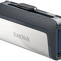 Флешка USB Sandisk Ultra Dual 64ГБ, USB3.0, серый и узор [sdddc2-064g-g46]