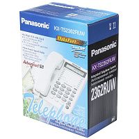 Телефон проводной Panasonic KX-TS2362RUW, белый