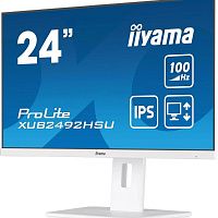 Монитор 23.8" Iiyama ProLite XUB2492HSU-W6, 100Мц, 0,4мс, динамики, USB-HUB, белый