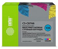 Картридж Cactus CS-C8766 №135 многоцветный (18мл) для HP DJ 5743/6543/6843/DJ 6213/7313/7413/6313/72