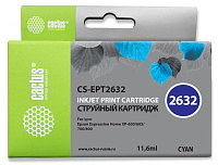 Картридж Cactus CS-EPT2632 голубой (11.6мл) для Epson Expression Home XP-600/605/700/800